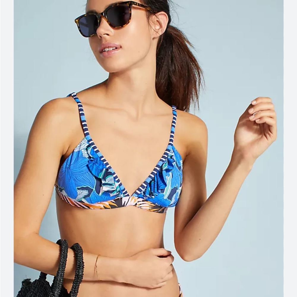 Maaji Palomino Sky Reversible Swim Boho Bikini Top Size Medium